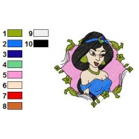 Aladin Cartoon Embroidery Design 2